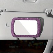 Oglindă de cosmetică pentru copilot pentru mașină Umbrie de soare Oglindă de curte pentru mașină Oglindă de retușare Oglindă decorativă pentru doamne în mașină