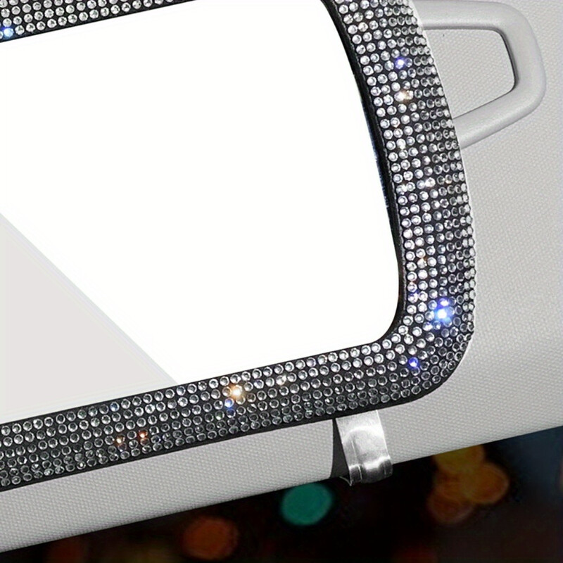 Oglindă de cosmetică pentru copilot pentru mașină Umbrie de soare Oglindă de curte pentru mașină Oglindă de retușare Oglindă decorativă pentru doamne în mașină