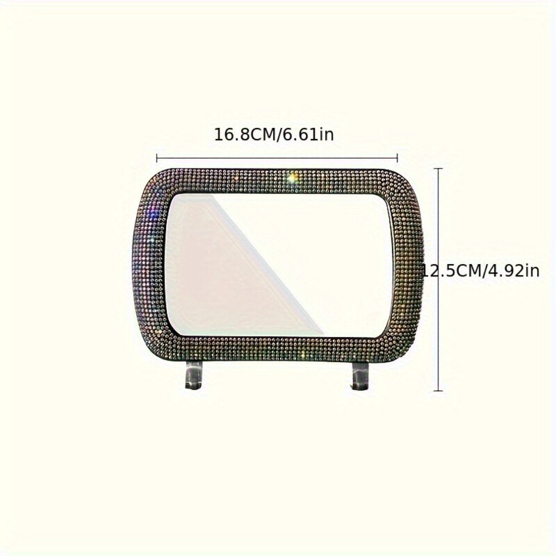 Oglindă de cosmetică pentru copilot pentru mașină Umbrie de soare Oglindă de curte pentru mașină Oglindă de retușare Oglindă decorativă pentru doamne în mașină