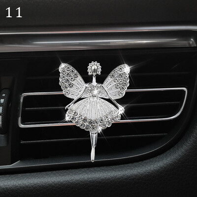 Bling Diamond Crystal Aparat de aer conditionat pentru masina Priza de aer Odorizant Clip pentru parfum Fata Toc inalt Difuzor de parfum Decor interior auto
