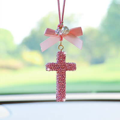 Madinga kryžminio automobilio vidaus apdaila, išskirtiniai deimantais inkrustuoti automobilio galinio vaizdo veidrodėlių priedai, dovanų pakabinimo aksesuarai