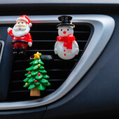 Car Air Outlet Kvepalų Klipas Kalėdinis Automobilinis Oro gaiviklis Kondicionierius Kūrybingas Kalėdų Kalėdų Senelio Aromaterapinis Kvepalų Klipas