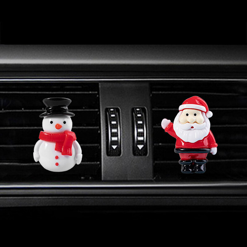 Car Air Outlet Kvepalų Klipas Kalėdinis Automobilinis Oro gaiviklis Kondicionierius Kūrybingas Kalėdų Kalėdų Senelio Aromaterapinis Kvepalų Klipas