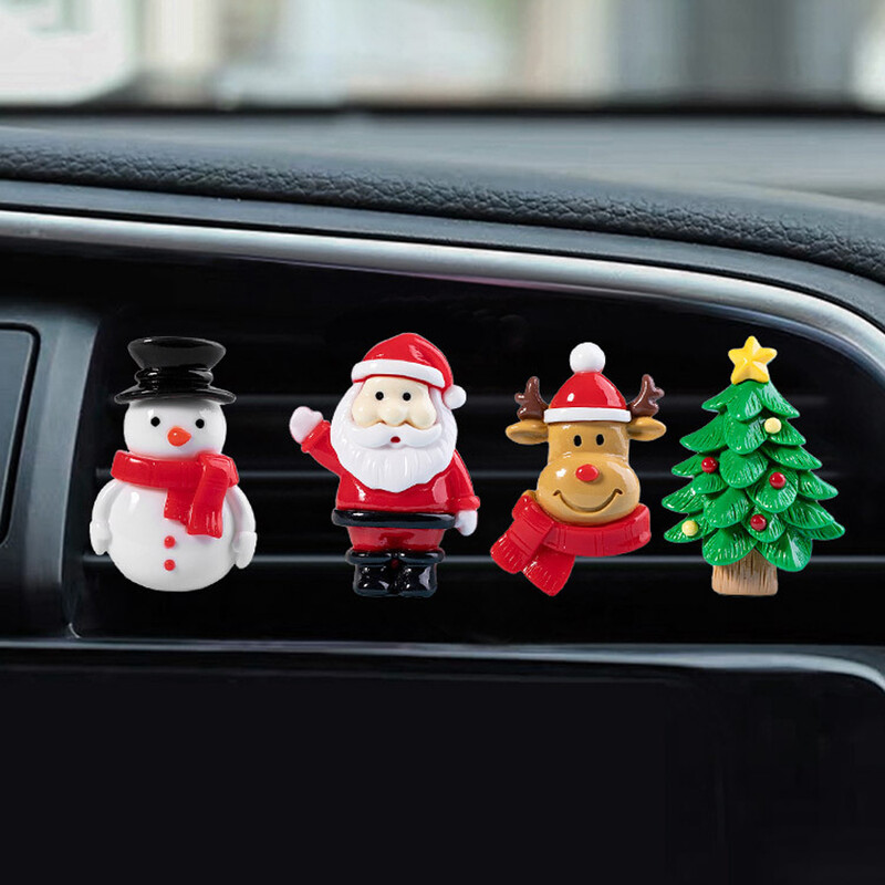 Car Air Outlet Kvepalų Klipas Kalėdinis Automobilinis Oro gaiviklis Kondicionierius Kūrybingas Kalėdų Kalėdų Senelio Aromaterapinis Kvepalų Klipas