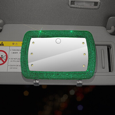 Kozmetikai visszapillantó tükör Auto Bling keret Dekoráció Autóbelső Kiegészítők Női Járművek Nagyfelbontású visszapillantó tükör