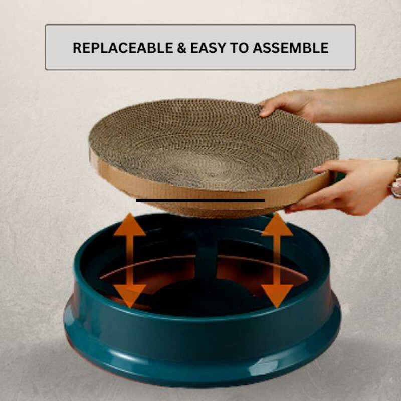 Katės braižymo lenta Apsaugokite baldus šlifavimo žnyplės žaislai Apvalus gofruotas popierius, atsparus dilimui katės lizdas kačių reikmenys katės lova