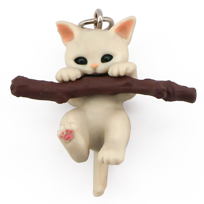 Automašīnas kulons Atpakaļskata spoguļa noformējums Cute Branch Cat Auto Piekarināms Ornaments Automašīnas Salona piederumi Dekors Dāvana