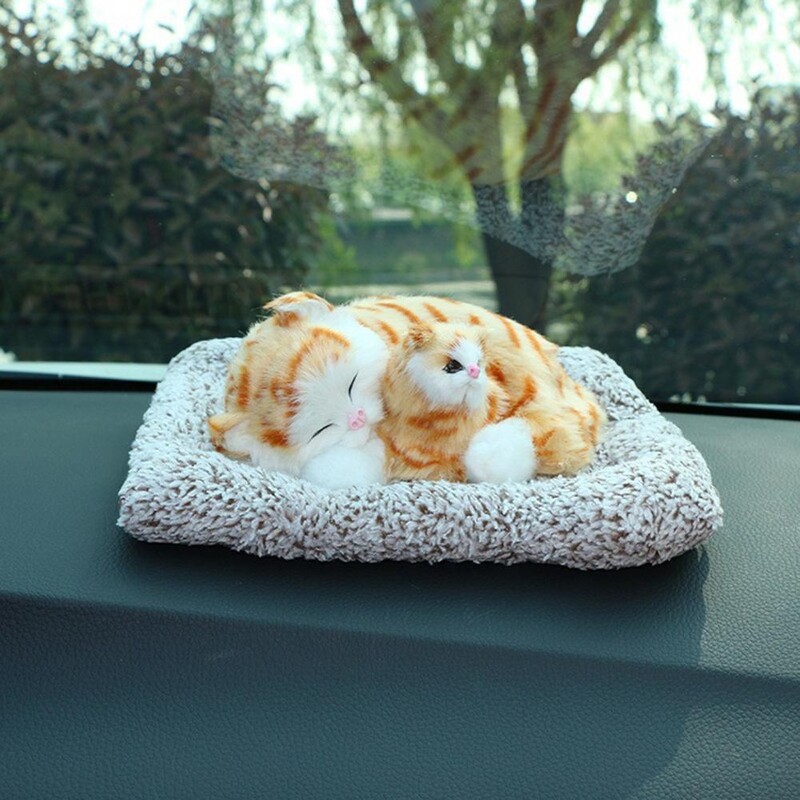 Kvapo pašalinimas pelėsiai Gyvūno forma Miegančios katės dizainas Bambuko medžio anglies ekranas Forma Automobilis įdaryti lėlės Ornamentas Automobilio interjero dekoras