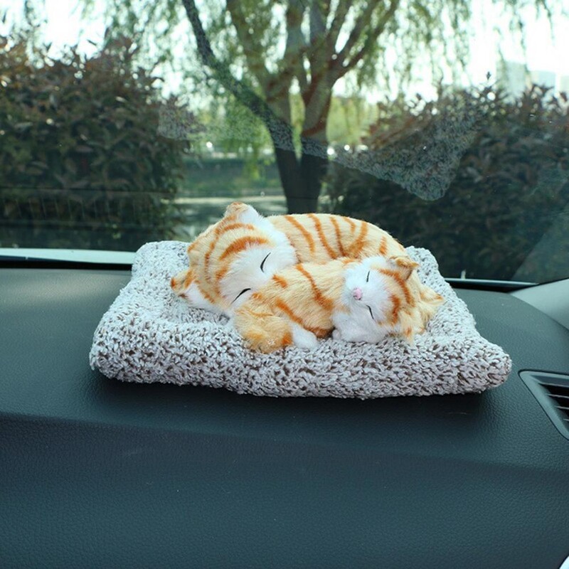 Kvapo pašalinimas pelėsiai Gyvūno forma Miegančios katės dizainas Bambuko medžio anglies ekranas Forma Automobilis įdaryti lėlės Ornamentas Automobilio interjero dekoras