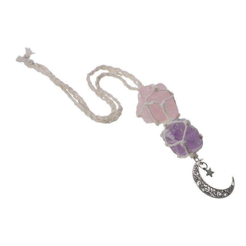 Kabantys kristalai Automobilių priedai Vaizdo veidrodžių pakabinami papuošalai, Automobilių interjero priedai, Mėnulio žvaigždės galinio vaizdo veidrodžių dekoracijos