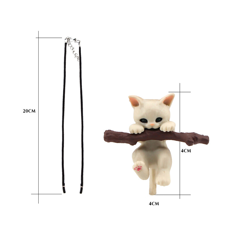 Drăguț crengă pisică ornamente suspendate pandantiv mașină interior auto iubitori de pisici oglindă retrovizoare automată decorare accesorii ornamente