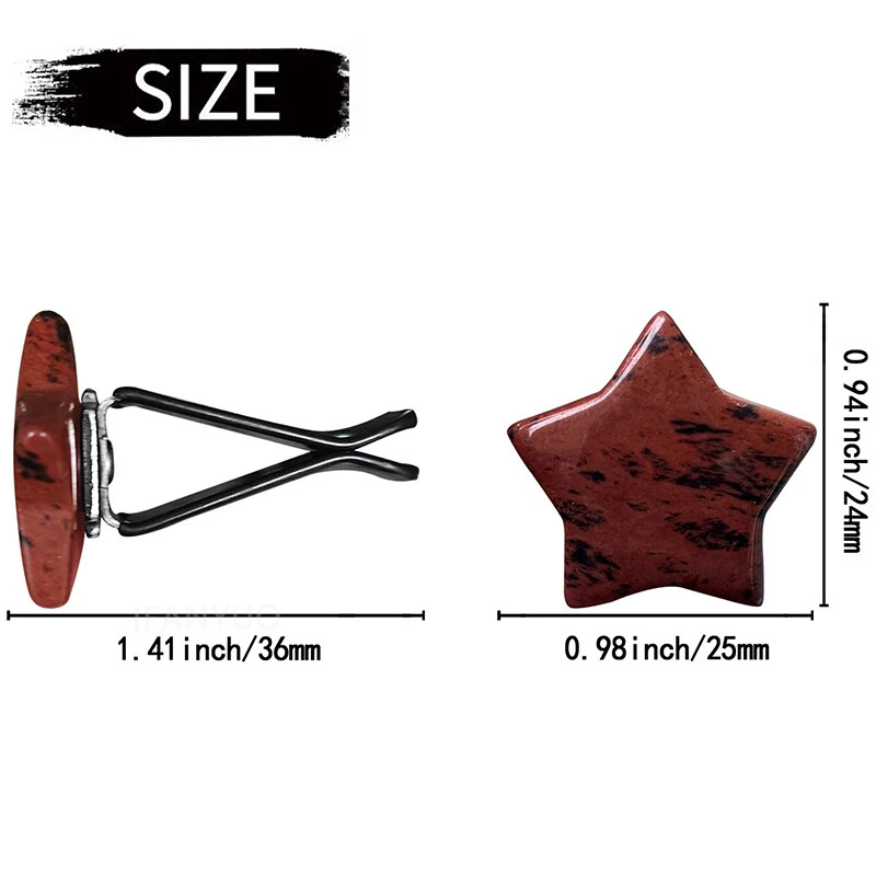 3 vnt. / rinkinys Crystal Moon Star Love Car Oro išleidimo angos apdailos spaustukas Auto salonas Oro kondicionierius Burnos dekoro spaustukai Automobilių priedai