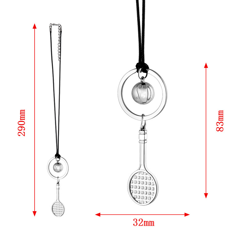 Automobilio pakabukas Teniso raketės kamuoliukas Mados Papuošalai Pakabukai Galinio vaizdo veidrodėlis Dekoracija Pakabinamas Automobilių Dekoras Automobilių Priedai Stilius