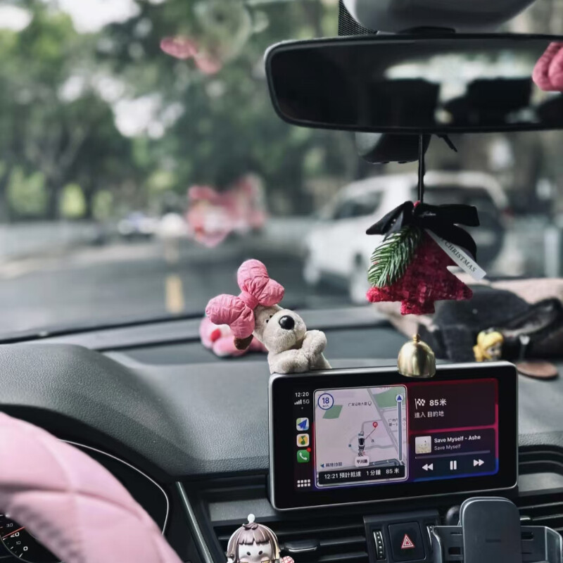 Kalėdų eglutės papuošalai automobilio galinio vaizdo veidrodžio pakabinimo priedai, automobilio galinio vaizdo veidrodžio pakabukas, automobilio interjero dekoravimo dovana