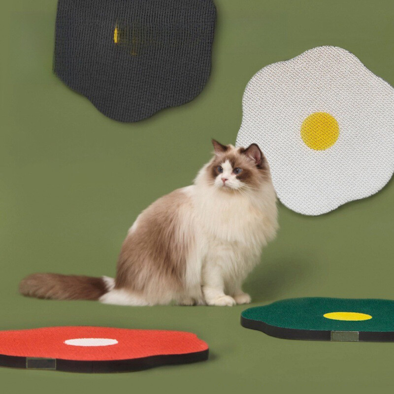 Ziedu skrāpēšanas paliktnis kaķiem uz sienas Kaķu sienas skrāpis gofrētais kartons