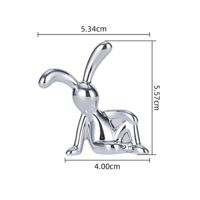 Ilgos kojos sėdinčio triušio papuošalai Automobilių priedai Dekoratyviniai reikmenys Kūrybiniai darbalaukio papuošimai Kambario dekoras Miela dovana vaikams