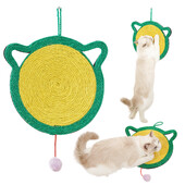 Covoraș pentru zgâriat pisici, Covoraș pentru zgâriat pisici din sisal natural, Covor pentru zgâriat orizontal pentru podea pentru pisici, protejează covoare și canapele 33*30cm