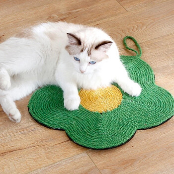 Sisal Cat Scratcher Board Cat Scratching Post Mat Παιχνίδι Κρεβάτι Πατάκι Ακονιστήρι με νύχια Ξύστρες για γάτες Τρίψιμο Μαξιλαράκι νυχιών Έπιπλα για κατοικίδια