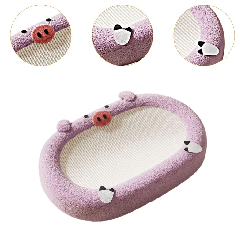 Sizala kaķu skrāpis, kaķu skrāpēšanas gulta, ovāls mājdzīvnieku piederumi, skrāpējamais dēlis iekštelpu kaķu kaķu atpūtas telpai kaķu kaķēnam