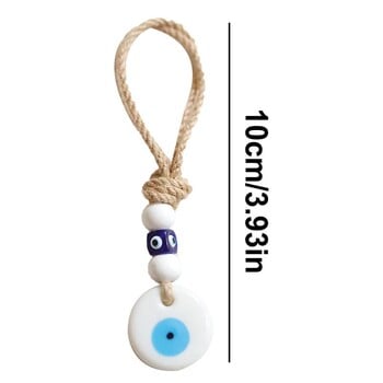 Evil Eye Ornament Evil Eye Изглед отзад Автомобилен орнамент Турско синьо Evil Eye висулка Evil Eye Charm Lucky Car Interior Decoration