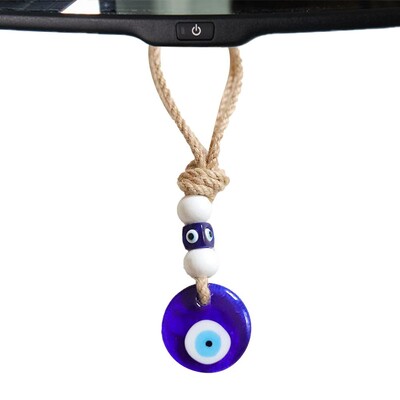 Evil Eye Ornament Evil Eye Ornament pentru mașină cu vedere din spate pandantiv albastru turcesc Evil Eye Charm Evil Eye Decoration interior mașină cu noroc