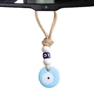 Evil Eye Ornament Evil Eye Ornament pentru mașină cu vedere din spate pandantiv albastru turcesc Evil Eye Charm Evil Eye Decoration interior mașină cu noroc
