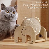 Kaķu skrāpējamā bumba, neslīdoša, interaktīva rotaļlieta iekštelpu kaķu vingrošanas ritenis mājdzīvnieku mēbeles nodrošina kaķu lietas ar stabilu pamatni
