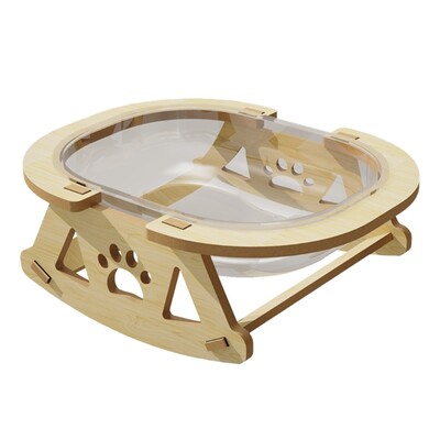 Scaun balansoar Mobilier înălțat pentru pisici Pat transparent Mobilier de ascuns Pat pentru pat transparent de interior Ascuns de pisici