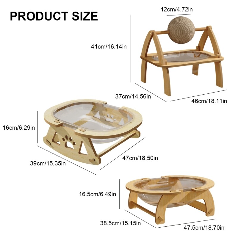 Scaun balansoar Mobilier înălțat pentru pisici Pat transparent Mobilier de ascuns Pat pentru pat transparent de interior Ascuns de pisici