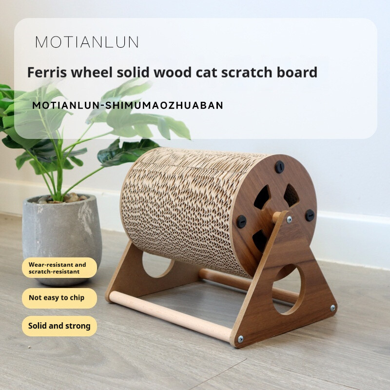 Macskajátékok Macskakarcoló tábla Forgó függőleges óriáskerék Macskakaparós tábla Nagy sűrűségű hullámpapír mászóeszközök