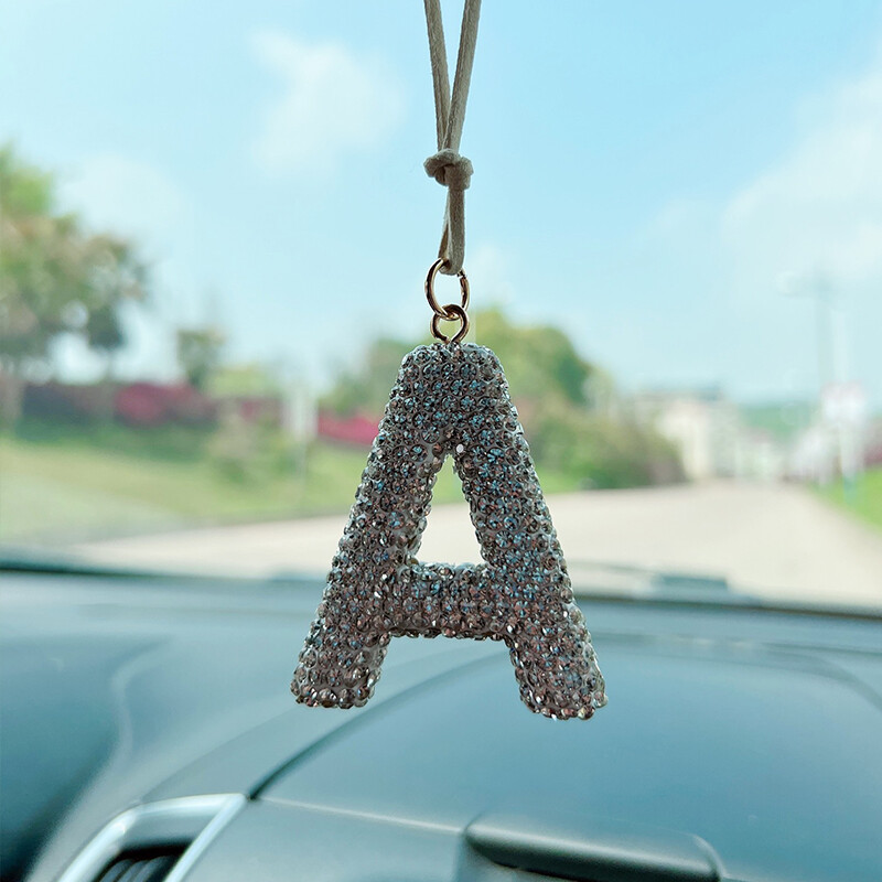 Accesorii creative pentru mașini de dragoste noi, încrustate cu diamante, accesorii pentru interiorul mașinii, oglindă retrovizoare, decorare, decor