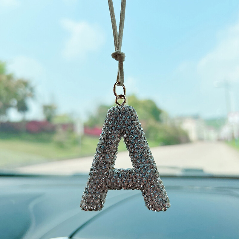 Accesorii creative pentru mașini de dragoste noi, încrustate cu diamante, accesorii pentru interiorul mașinii, oglindă retrovizoare, decorare, decor