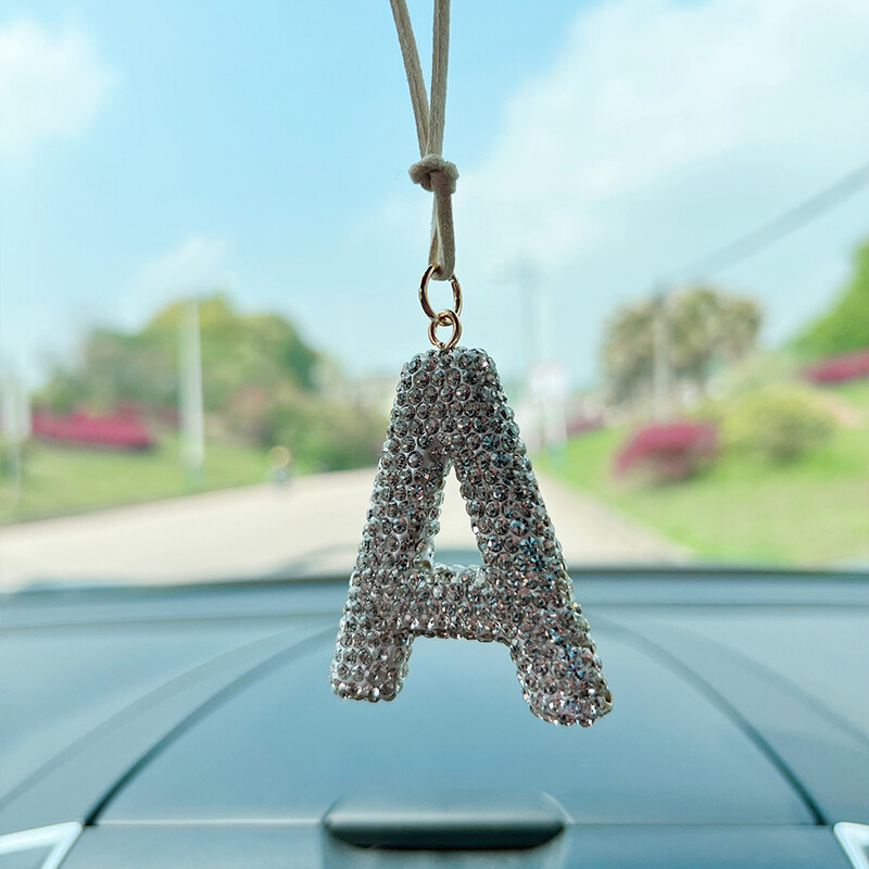 Accesorii creative pentru mașini de dragoste noi, încrustate cu diamante, accesorii pentru interiorul mașinii, oglindă retrovizoare, decorare, decor