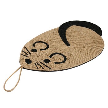 Ανθεκτικό στις γρατσουνιές Sisal Scratcher Cat Sisal Παιχνίδι εκπαίδευσης για ανακούφιση κατοικίδιων κατοικίδιων Ανθεκτικό χαλάκι γρατσουνιάς γάτας Εσωτερικό παιχνίδι άσκησης για ανακούφιση κατοικίδιων