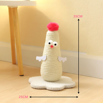 Cadru vertical de cățărat pentru pisici Placă pentru zgârieturi pentru pisici Coloană pentru zgârieturi pentru pisici Rezistent la uzură și distractive Jucărie integrată pentru pisici Acasă