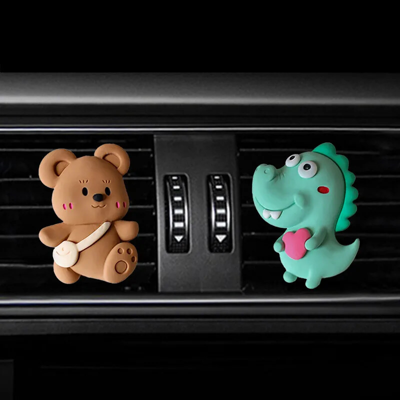 Cartoon Bear Oro Vent Kvepalų Klipas automobiliui Oro Kondicionierius Aromaterapinis Klipas Kūrybingas Automobilio Papuošimas Papuošalai Mieli Automobilių Priedai