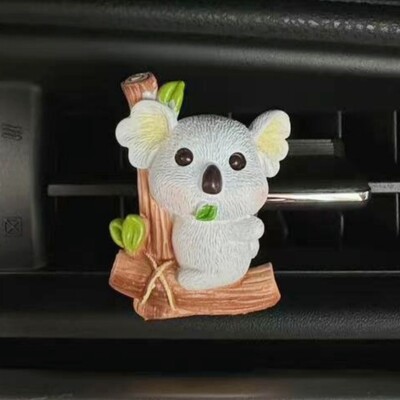 Koala Bear Car Air Outlet Kvepalų klipas Cute Mini Bear Aromaterapijos Kūrybinis automobilio interjero dekoravimas Oro gaiviklio priedai
