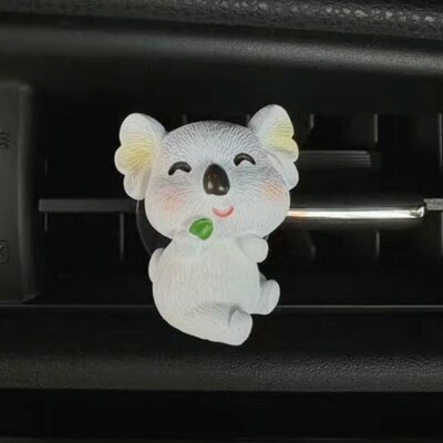Koala Bear Car Air Outlet Kvepalų klipas Cute Mini Bear Aromaterapijos Kūrybinis automobilio interjero dekoravimas Oro gaiviklio priedai