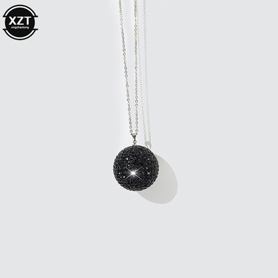 Pandantiv cu bile de cristal pentru mașină, oglindă retrovizoare pentru mașină, pandantiv Bling Bling cu strass, decorare pentru interiorul mașinii, accesorii auto