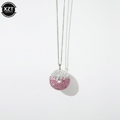 Pandantiv cu bile de cristal pentru mașină, oglindă retrovizoare pentru mașină, pandantiv Bling Bling cu strass, decorare pentru interiorul mașinii, accesorii auto