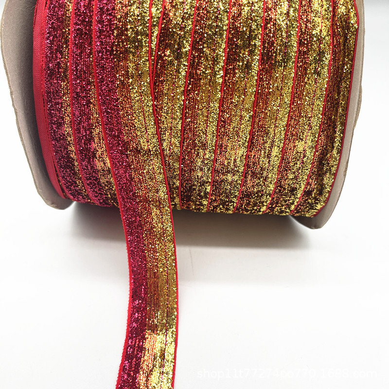 15 mm ručno rađena vrpca za pakiranje darova 5 jardi jednostrana kosmička vrpca od luka Baršunasta vrpca DIY ukras