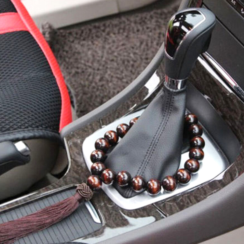 Mediniai Budos karoliukai Automobilio galinio vaizdo veidrodėlis pakabinamas pakabukas vidaus apdaila Ornamentas Automobilio pavarų pakabukas Priedai