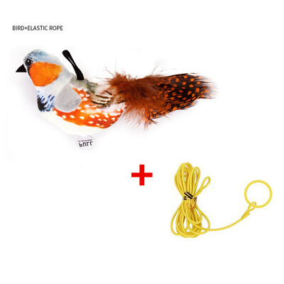 Jucărie pentru animale de companie Simulare electrică numită pasăre rezistentă la mușcături în formă de pasăre distracție jucărie pentru câini de jucărie interactivă