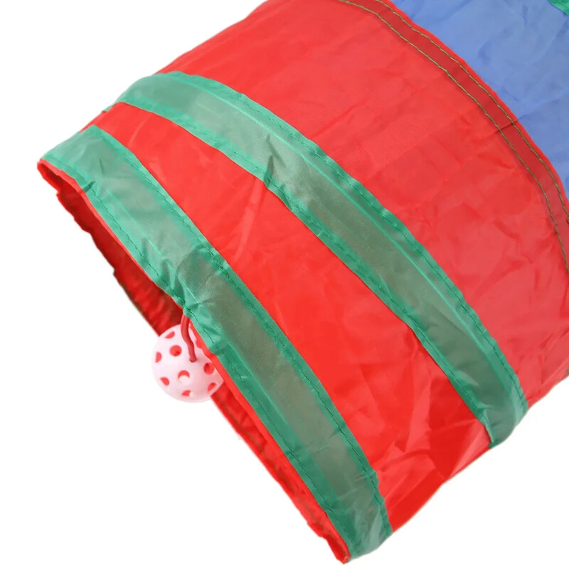 Tunel de joacă pentru pisici rezistent la uzură Tuneluri pliabile pentru animale de companie cu jucărie de joc pentru pisici, cobai, iepuri, aprovizionare amuzantă pentru pisici