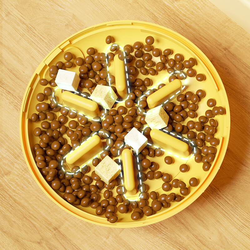 Jucării pentru hrănire castron distractiv pentru pisici pentru animale de companie, pahar pentru câini, hrănitor pentru cățeluș, pisicuță, care scutură scurgeri, container cu minge de mâncare, jucării de antrenament pentru exerciții