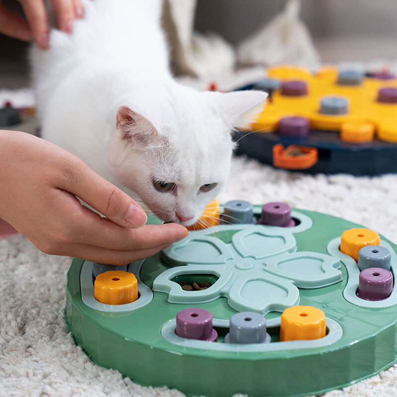 Câini Puzzle Jucării Slow Feeder Interactiv Creștere Puppy IQ Dozator de mâncare Mănâncă încet Bol antiderapant Animal de companie Joc de dresaj pentru câini