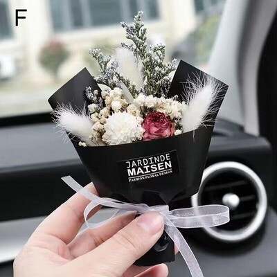 Ieșire de aer pentru mașină Buchet de flori uscate Dispenser de parfum pentru aromaterapie Durabilă Proaspătă Creativă Mini Accesorii pentru interiorul mașinii