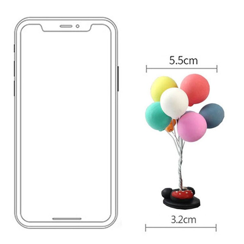 Įvairiaspalviai puikūs automobilių papuošalai Balionas Kūrybiškas automobilio dekoravimas Baliono interjeras Prietaisų skydelis Žavingi reikmenys