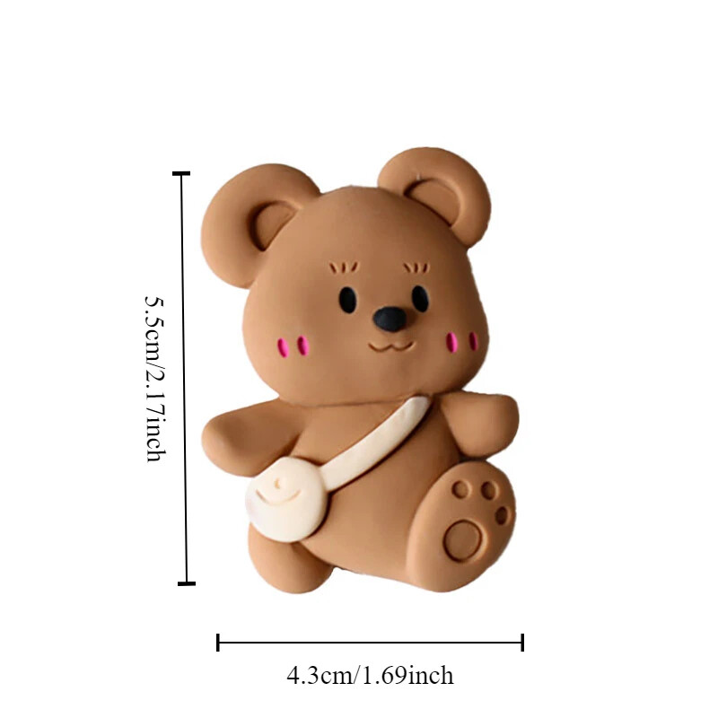 Cartoon Bear Air Vent Kvepalų segtukas Automobiliui Oro Kondicionierius Aromaterapinis Klipas Kūrybiškas automobilio dekoravimas Papuošalai Mieli Automobilių Priedai