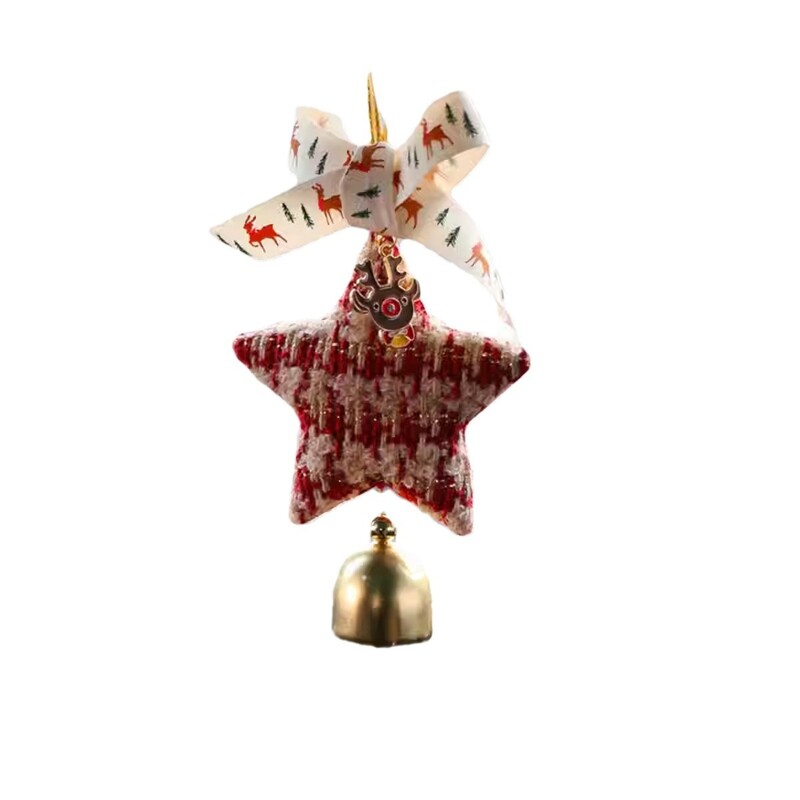 Božićni dodaci za zvjezdane retrovizore za automobile, slatki heklani ukrasi za automobile, ručno rađeni pleteni dodaci za vješanje automobila za žene, dar